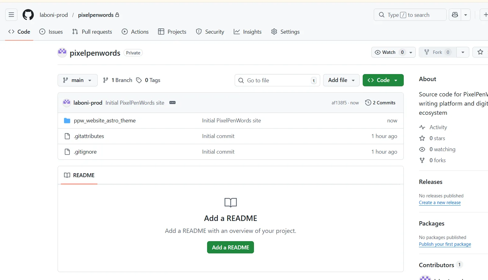 pixelpenwords github folder preview